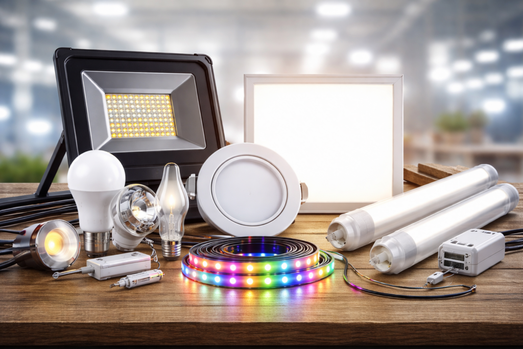 Iluminación LED urbana instalada en alumbrado público municipal con farolas eficientes